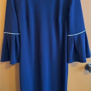 Glamour Deep Blue Long Sleeve Dress